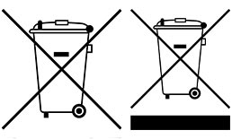 Symbol der durchgestrichenen Mülltonne